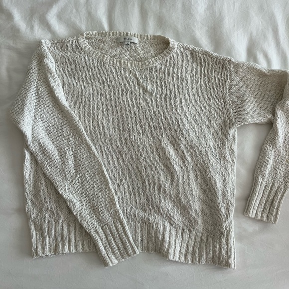 Talula knit cream sweater from Aritzia, small stain on back of sleeve. - Picture 1 of 3